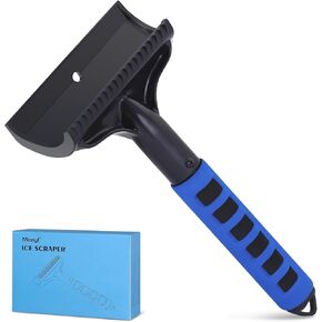 Ice Scrapers for Car Windshield - 5.9" Wide Large Blade, Ergonomic Foam Grip, Efficient Snow Brush & Frost Remover, Ice Crusher Breaker for SUVs & Trucks - Perfect Stocking Stuffer Gift