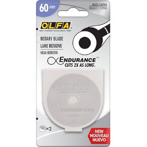 Olfa 60 mm Rotary Blade Two Pack