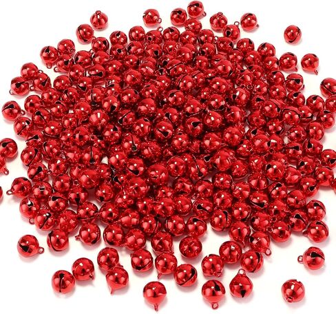 1/2 Inch Jingle Bells Small Bell Mini Bells, Tiny Crafts Bells, DIY for Christmas Home Making Ornaments Wreath Pet Decorations Bracelet Anklets Necklace Knitting Jewelry Making 120 Pcs, Gold in Saudi Arabia
