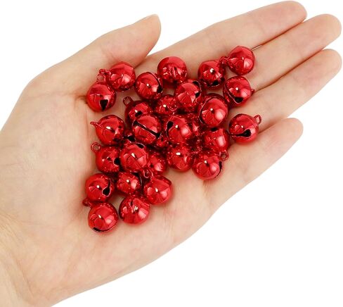 1/2 Inch Jingle Bells Small Bell Mini Bells, Tiny Crafts Bells, DIY for Christmas Home Making Ornaments Wreath Pet Decorations Bracelet Anklets Necklace Knitting Jewelry Making 120 Pcs, Gold in Saudi Arabia