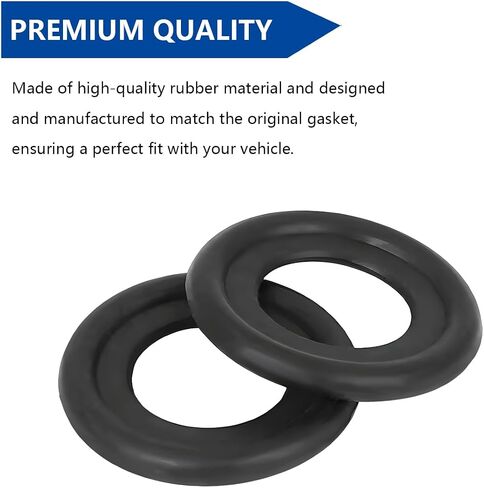 25PCS M14 Car Oil Drain Plug Gasket, Rubber Crush Washer Sealing Gasket, Automotive Engine Oil Crush Washers Replacement Accessories, Universal for SUV, Truck, RV and More (M14) in Saudi Arabia