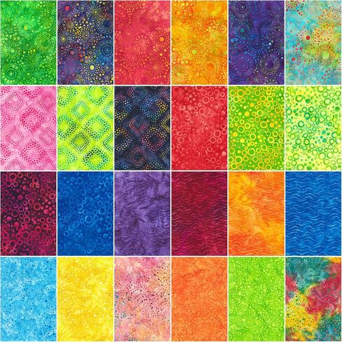 Lunn Studios Artisan Batiks Dotted 42 10-inch Squares Layer Cake Robert Kaufman TEN-1334-42 in Saudi Arabia