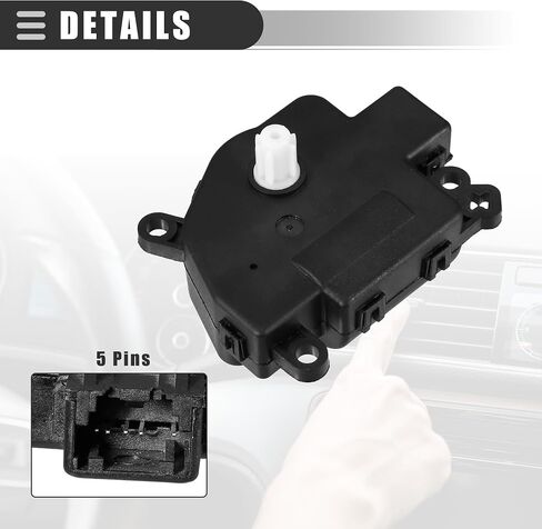 بديل مشغل مزيج باب الهواء لسخان السيارة من Motoforti، لسيارة Ford Escape 2008-2012، معدن بلاستيكي، رقم 4L3Z19E616EA، أسود، قطعتين in Saudi Arabia