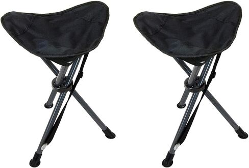 Travel Chair C-Series Slacker™ Folding Tripod, Portable Chair for Outdoor Adventures, Lighter Version of The Original Slacker™ Stool, Black in Kuwait