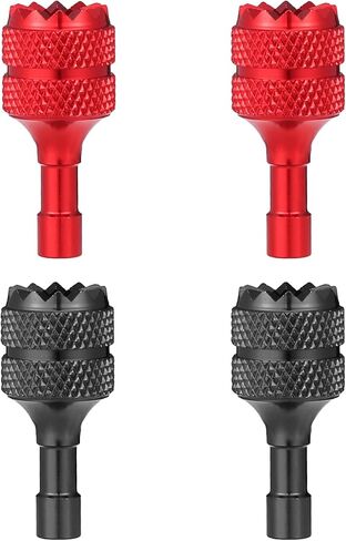 4pcs Drone Control Sticks, Mini Joystick Replacement Drone Controller Thumb Sticks Drone Joystick Compatible with DJI Mini 3 Pro DJI RC Smart Controller Accessories Parts(Red Black) in Saudi Arabia
