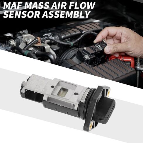 MAF Sensor No.021906462A MAF Mass Air Flow Sensor for Volkswagen EuroVan V6 2.8L SOHC 1997-2000 Plastic Metal Black in Saudi Arabia