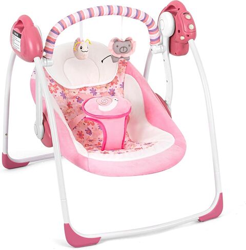 Baby Swings for Infants, Baby Swing Newborn, Baby Swing with Intelligent Music Vibration Box, Infant Swing Load Resistance: 6-25 lb, Applicable Object: 0-9 Months in Saudi Arabia