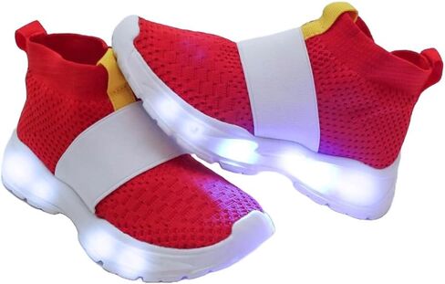 Sonic Light Up Shoes, Sonik Shoes for Boys and Girls with Light up LED Sole, Lightweight and Breathable Sonik Sneakers for Running and Walking, Toddler and Youth Sizes in Saudi Arabia