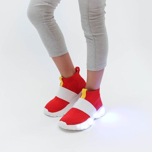 Sonic Light Up Shoes, Sonik Shoes for Boys and Girls with Light up LED Sole, Lightweight and Breathable Sonik Sneakers for Running and Walking, Toddler and Youth Sizes in Saudi Arabia