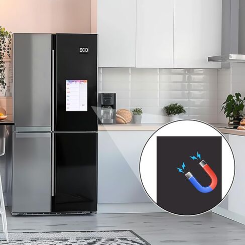 60 ورقة مخطط وجبات للثلاجة، مخطط وجبات مغناطيسي وقائمة البقالة، مخطط وجبات أسبوعي غير مؤرخ مع قائمة تسوق قابلة للتمزيق لتخطيط الوجبات والتسوق المريح، حبر ملون مقاس 7 × 10 بوصة in Kuwait