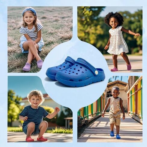 Kids and Toddlers Garden Clogs for Boys and Girls,Unisex Eva Mules for Big Kid,Little Kid,Toddler,Boy and Girl Closed Toe Slide Sandals in Kuwait