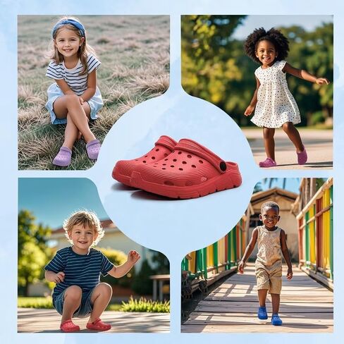 Kids and Toddlers Garden Clogs for Boys and Girls,Unisex Eva Mules for Big Kid,Little Kid,Toddler,Boy and Girl Closed Toe Slide Sandals in Kuwait