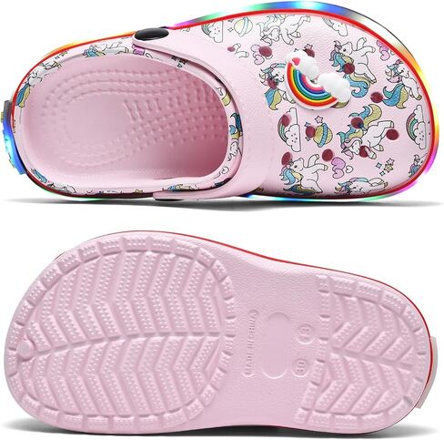 Kids' Boys Girls LED Clogs Cute Garden Shoes Cartoon Slides in Saudi Arabia