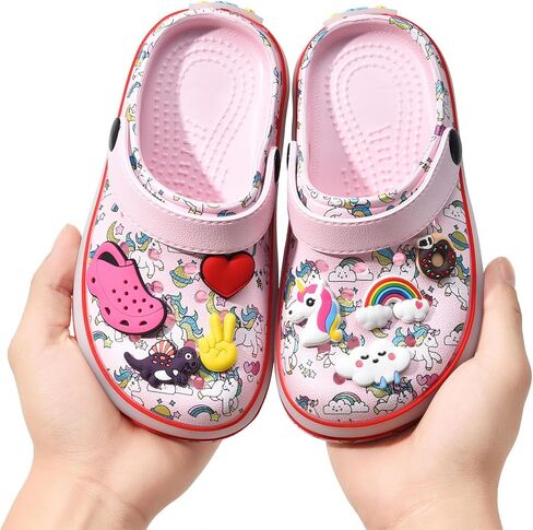 Kids' Boys Girls LED Clogs Cute Garden Shoes Cartoon Slides in Saudi Arabia