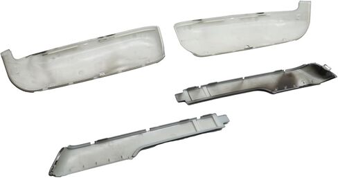 Black/Chrome Top&Side Mirror Covers Compatible with Silverado Sierra 2500 3500 HD 2020-2023 (Black) in Kuwait