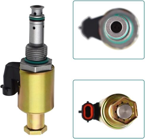 1225053 122-5053 Oil Pump Solenoid Valve Compatible with CAT E322C 3126 3126B IPR Valve Injector Regulator,Oil Pump Solenoid Valve Compatible with Caterpillar 3126B 3126 3116 107-1228, PR315 in Kuwait