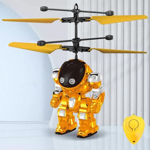 Flying Toys for Boys, Drones Toys for Ages 8-13 USB Charging, Induction Helicopter Hand Controlled with LED Light, Flying Orb Ball Indoor Outdoor Boys Girls Gifts 6-8 9 10 11 12+ Years Old - Blue in Saudi Arabia