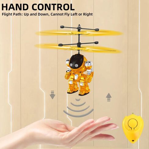 Flying Toys for Boys, Drones Toys for Ages 8-13 USB Charging, Induction Helicopter Hand Controlled with LED Light, Flying Orb Ball Indoor Outdoor Boys Girls Gifts 6-8 9 10 11 12+ Years Old - Blue in Saudi Arabia