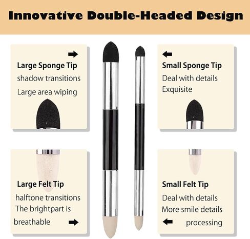 12Pcs Sketch Blending Sponge Pens, Double Headed, Washable & Reusable, Blending Stump Drawing Art Blenders for Artists, Student, Ideal for Highlighting, Shadowing, Detailing, and Correcting Drawings in Saudi Arabia