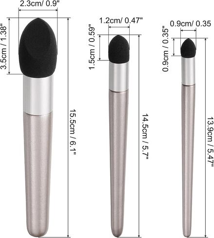 PATIKIL 3 Size Blending Stump Artist Blending Sponge Pen, 2 Set Washable Reusable Rubbing Sponge Brush Sketch Modification Sponge Pen Art Blenders Tool for Drawing Correction, Rose Gold in Saudi Arabia