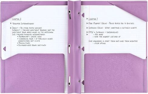 Five Star 2 Pocket Folder, Stay-Put Folder, Plastic Colored Folders with Pockets & Prong Fasteners for 3-Ring Binders, Great for Home School Supplies & Home Office, 11" x 8-1/2, Black (72113) in Saudi Arabia