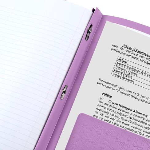 Five Star 2 Pocket Folder, Stay-Put Folder, Plastic Colored Folders with Pockets & Prong Fasteners for 3-Ring Binders, Great for Home School Supplies & Home Office, 11" x 8-1/2, Black (72113) in Saudi Arabia