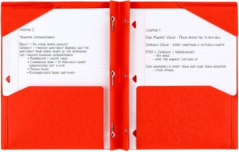 Five Star 2 Pocket Folder, Stay-Put Folder, Plastic Colored Folders with Pockets & Prong Fasteners for 3-Ring Binders, Great for Home School Supplies & Home Office, 11" x 8-1/2, Black (72113) in Saudi Arabia