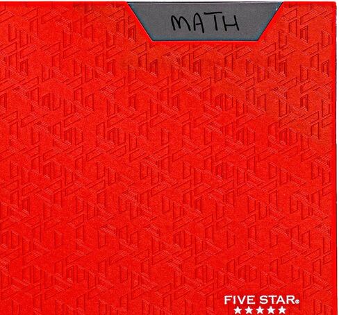 Five Star 2 Pocket Folder, Stay-Put Folder, Plastic Colored Folders with Pockets & Prong Fasteners for 3-Ring Binders, Great for Home School Supplies & Home Office, 11" x 8-1/2, Black (72113) in Saudi Arabia