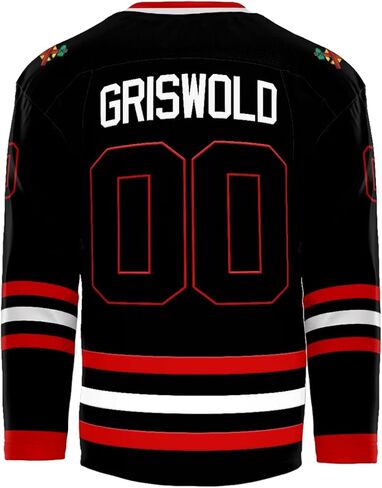 Griswold Youth #00 Movie Hockey Jersey – Stitched Letters & Numbers Authentic Fan Apparel Breathable Polyester S-XL Kids in Kuwait