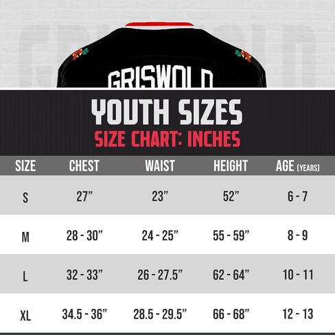 Griswold Youth #00 Movie Hockey Jersey – Stitched Letters & Numbers Authentic Fan Apparel Breathable Polyester S-XL Kids in Kuwait