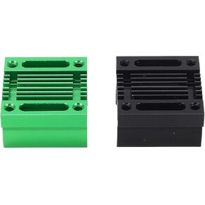 2pcs Electric Motor Heat Sink, Aluminum Alloy 180 Brushed Motor Radiator Cooling Fins for Traxxas TRX4M 1/18 RC Car Truck
