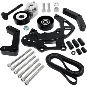 LS R4 AC Compressor Bracket Kit - High Mount Bracket for Chevrolet GMC SUV Truck Engines - LSX LS2 LS3 LS6 A/C Vortec - Triangles