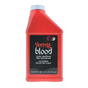 Vampire Blood 16 Fl Oz, Realistic Blood-Red Gel for Fake Cuts & Special Effects