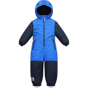 Owntop Kids Snowsuit One Piece | Waterproof Ski Suit | Warmth & Comfort | Girls Boys Snow Jumpsuits for Skiing Snowboarding