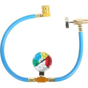 R134a Refrigerant Recharge Kit,AC Refrigerant Charge Hose,Car Accessories 1/2" Can Tap Dispensing Valve and R134A Quick Coupler,AC Recharge Kit,Fit for Car AC Air Conditioning Refrigerant