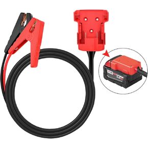 Jumper Cable Clamps Kit for Milwaukee M18 18V Battery Jumper Starter Automotive Booster Cables 6.56Ft 8AWG Cable Power Tool Line