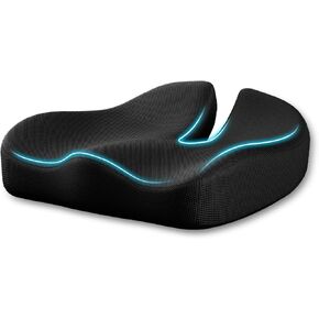 Seat Cushion, Extra Large Memory Foam Cushion for Office Chair Cushions, Ergonomic Cushions Pad Pillow for Pressure Relief Sciatica & Pain Relief for Long Sitting