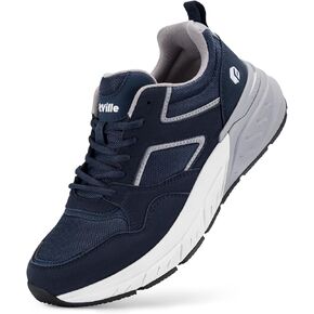 FitVille Extra Wide Walking Shoes Men's Wide Width Workout Sneakers with Arch Support for Flat Feet Heel Pain Relief - Rebound NEO V2