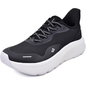 JACKSHIBO Mens Wide Toe Box Shoes Walking Running Tennis Athletic Wide Sneakers Arch Support Plantar Fasciitis Orthopedic Shoes with Metatarsal Pads Cushion Thick Zero Drop Sole
