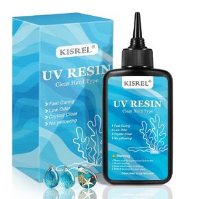 UV Resin 500g-Upgraded UV Resin Kit, Hard Type Crystal Clear Ultraviolet Curing UV Epoxy Resin for Craft Jewelry Making