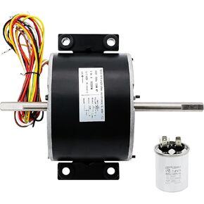 3315332.005 استبدال محرك المروحة genteq F48AF70A61 متوافق مع Dometic Brisk Air II Penguin B57915 B59516 B59146 B59186 B59196-1/5 HP، 3 سرعات