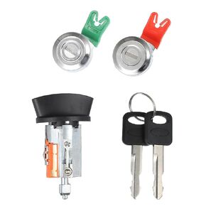uxcell Door Lock Cylinder Tumbler Ignition Switch Lock Cylinder Assembly Starter Cylinder with Keys Set for Ford E150 250 350