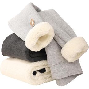 3 pack Girls Fleece Lined Leggings kids Winter Thick Warm Pants fleece pants girls