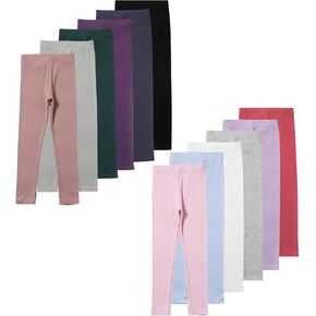 12 Pack Girls Leggings Toddler Girl Pants Casual Yoga Pants for Girls High Waisted Stretch Leggings Kids
