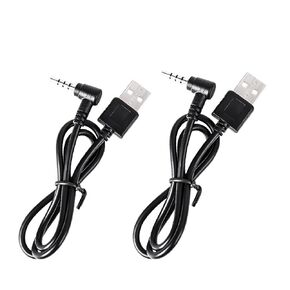 MIMIRACLE Charging Cables for V6, V4, FBIM 3.5mm Interface Helmet Intercom Referee Headset - 2 Pack