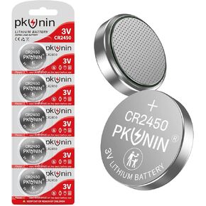 Ocvrszsw PKUNIN CR2032 Lithium 3V Coin Battery, CR2032 3V Battery for Key Fob, CR2032 Lithium Battery, 2032 Battery 5 Pack