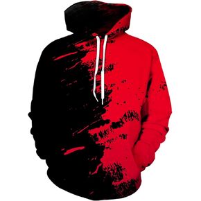 3D Print Hoodies-Unisex Novelty Hoodie Sweatshirt Xmas Teen Boys Girls Gifts Black White Galaxy Hoodie