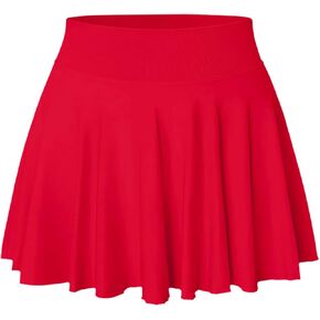 YOAKAKU Pleated Tennis Skater Skirts for Women with Pocket Shorts Flowy Golf Athletic Skort Sports Mini Skirt