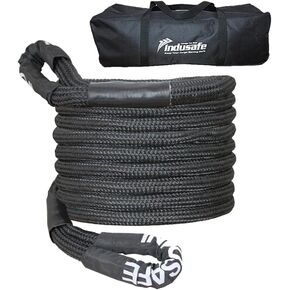 7/8" x30ft Kinetic Recovery Rope Heavy Duty Snatch Rope Offroad Power Stretch Snatch Strap