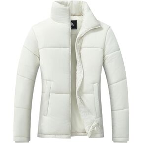 Women's Warm Winter Coat Water-Resistant Puffer Jacket Full-Zip Lightweight Winter Jacket
